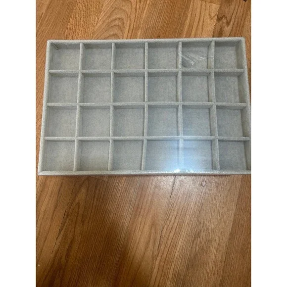 Fixwal 13.8in Jewelry Organizer Trays, Large Stackable Jewelry Tray for Drawers, - Picture 2 of 3